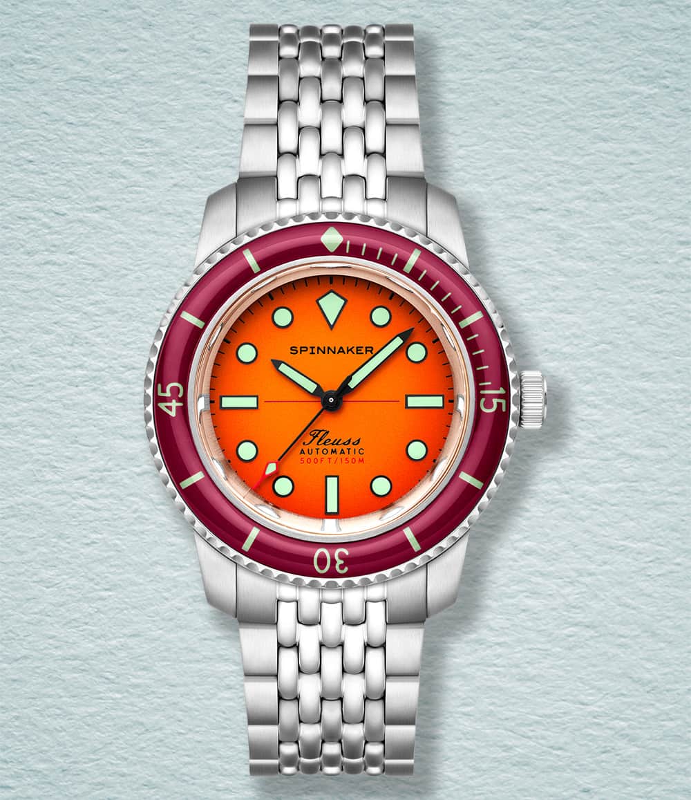 Spinnaker Watch Fleuss 40 Automatic Sunset Amber