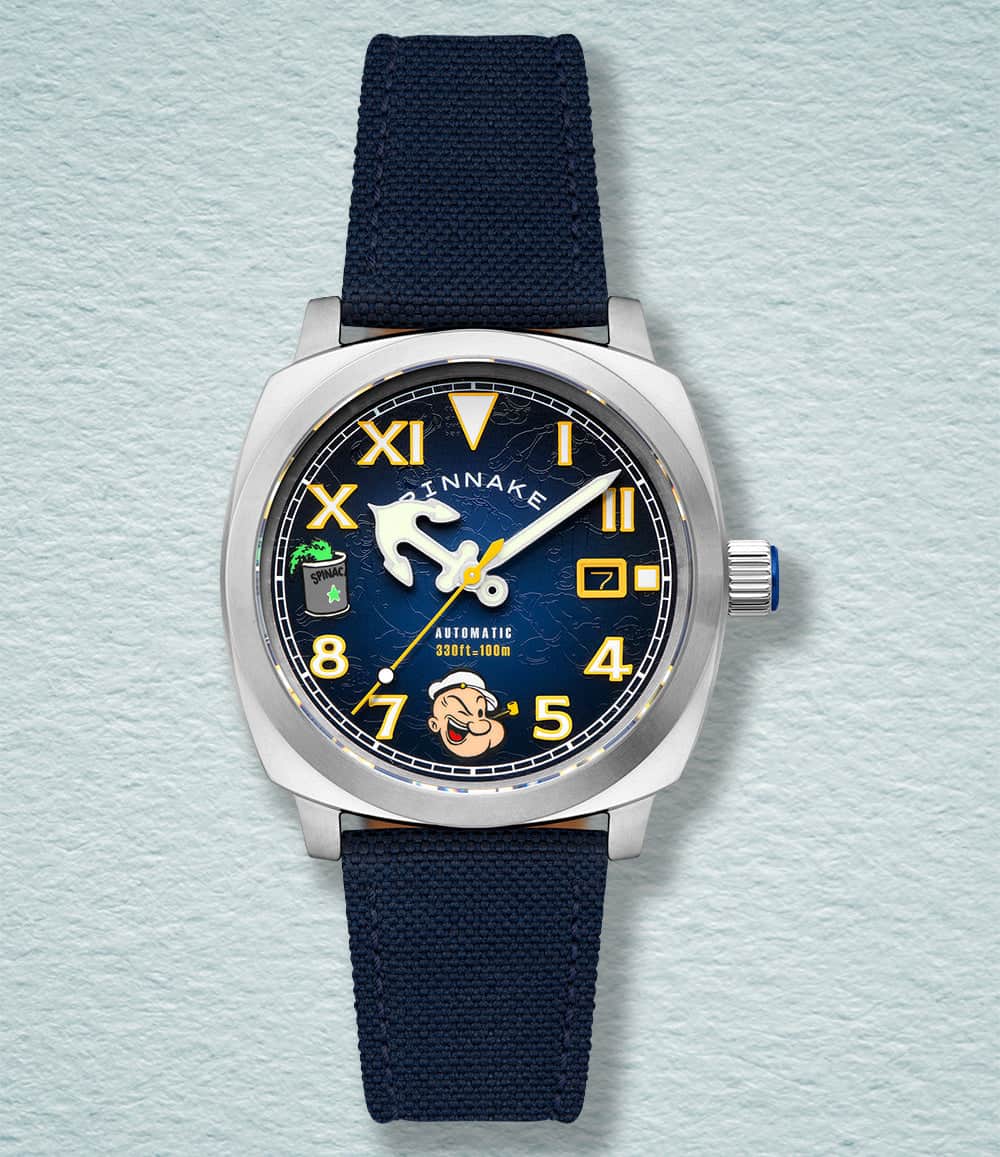 Spinnaker Watch Popeye Navy Spinnaker Hull California Automatic Popeye Sailors & Sweethearts Limited Edition