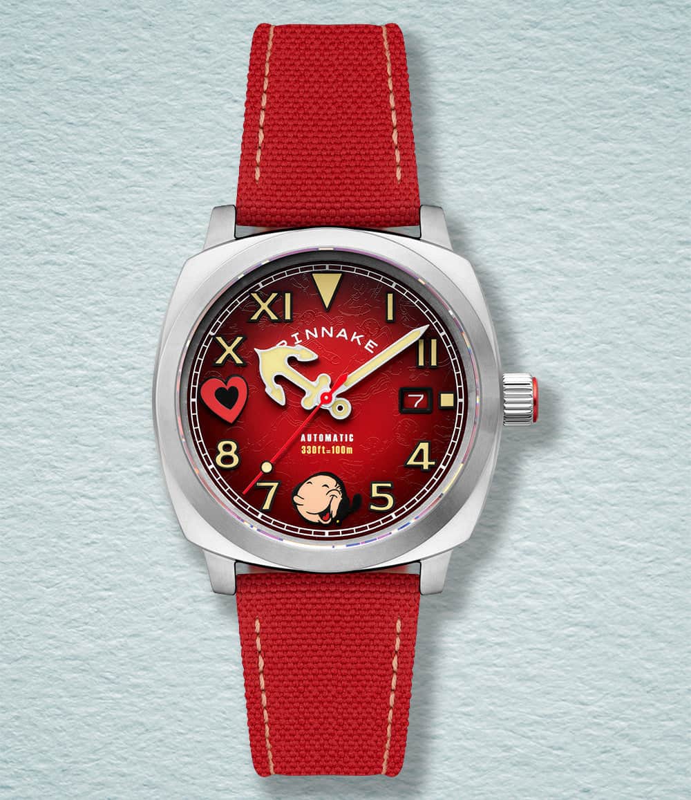 Spinnaker Watch Olive Oyl Red Spinnaker Hull California Automatic Popeye Sailors & Sweethearts Limited Edition