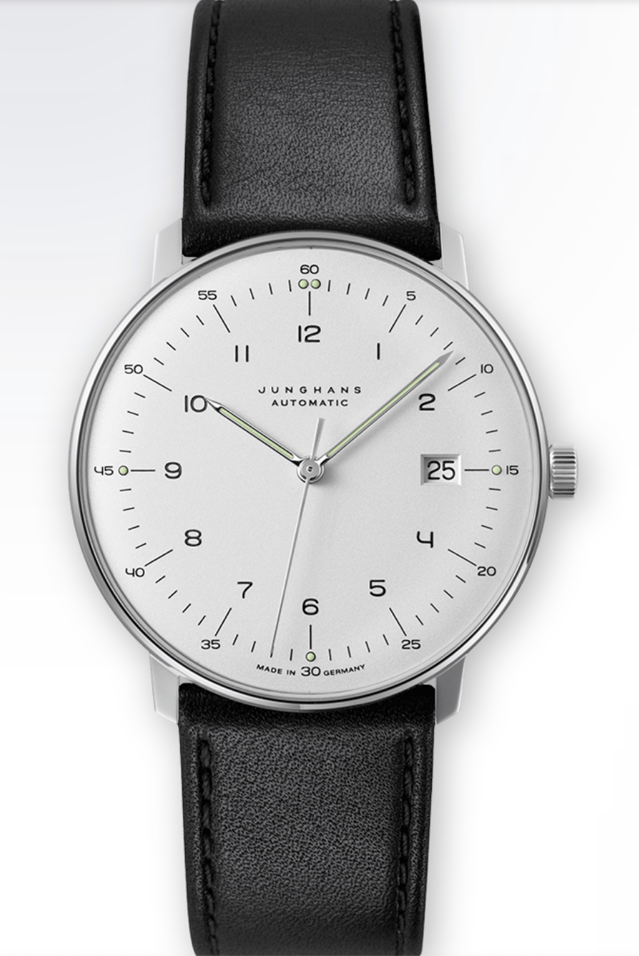 Windup Watch Shop Watch Junghans Max Bill Automatic with Numerals & Date 27/4700.02 Showroom Custom Orders