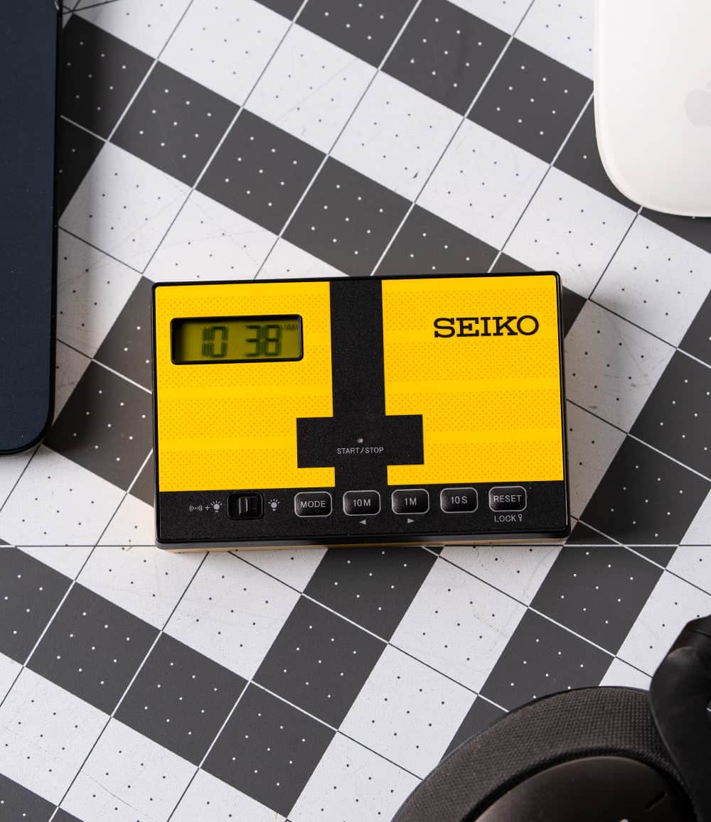 Seiko Clocks Clock QHL098Y Heritage Design Sports Clock