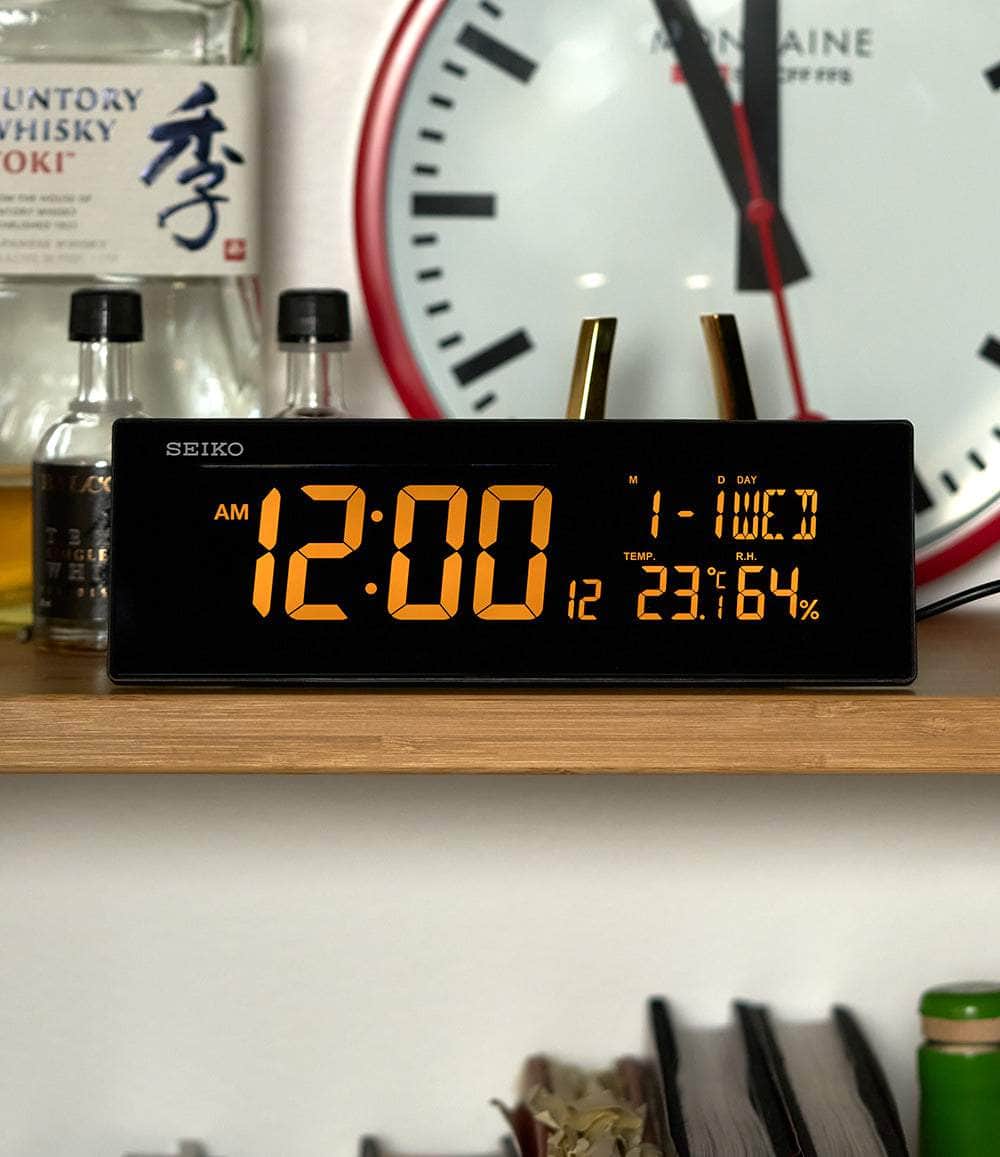 Seiko Clock Black 70 Colors Changing Everything Electric Alarm Clock