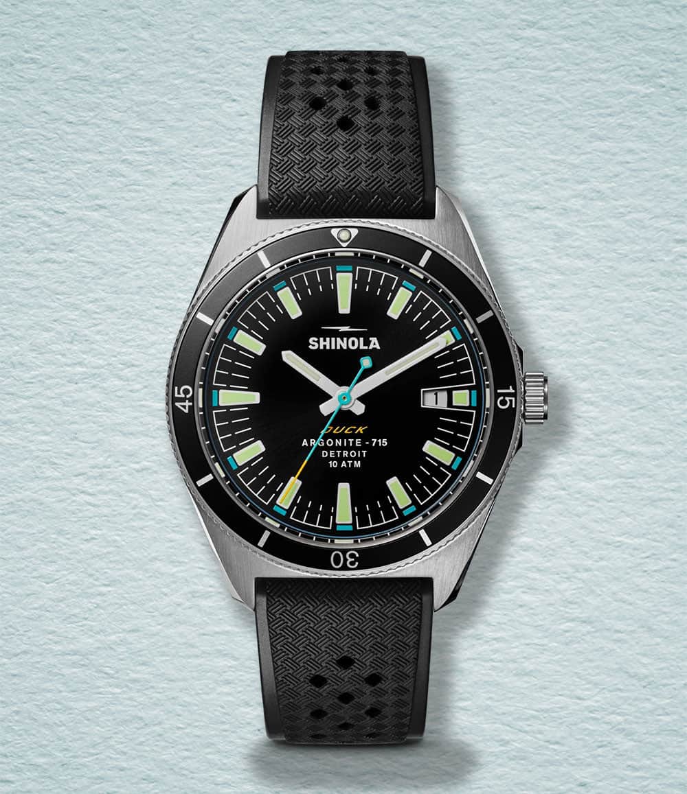 Shinola Watch Black Duck Sport Watch