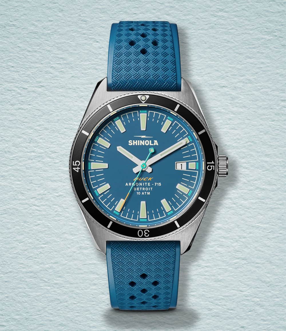 Shinola Watch Blue Duck Sport Watch