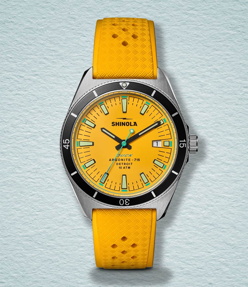 Shinola Watch Yellow Duck Sport Watch