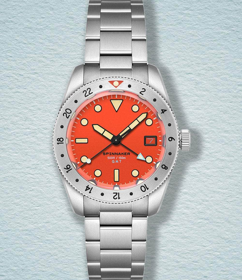 Spinnaker Watch Retro Orange Croft 3912 GMT Limited Edition