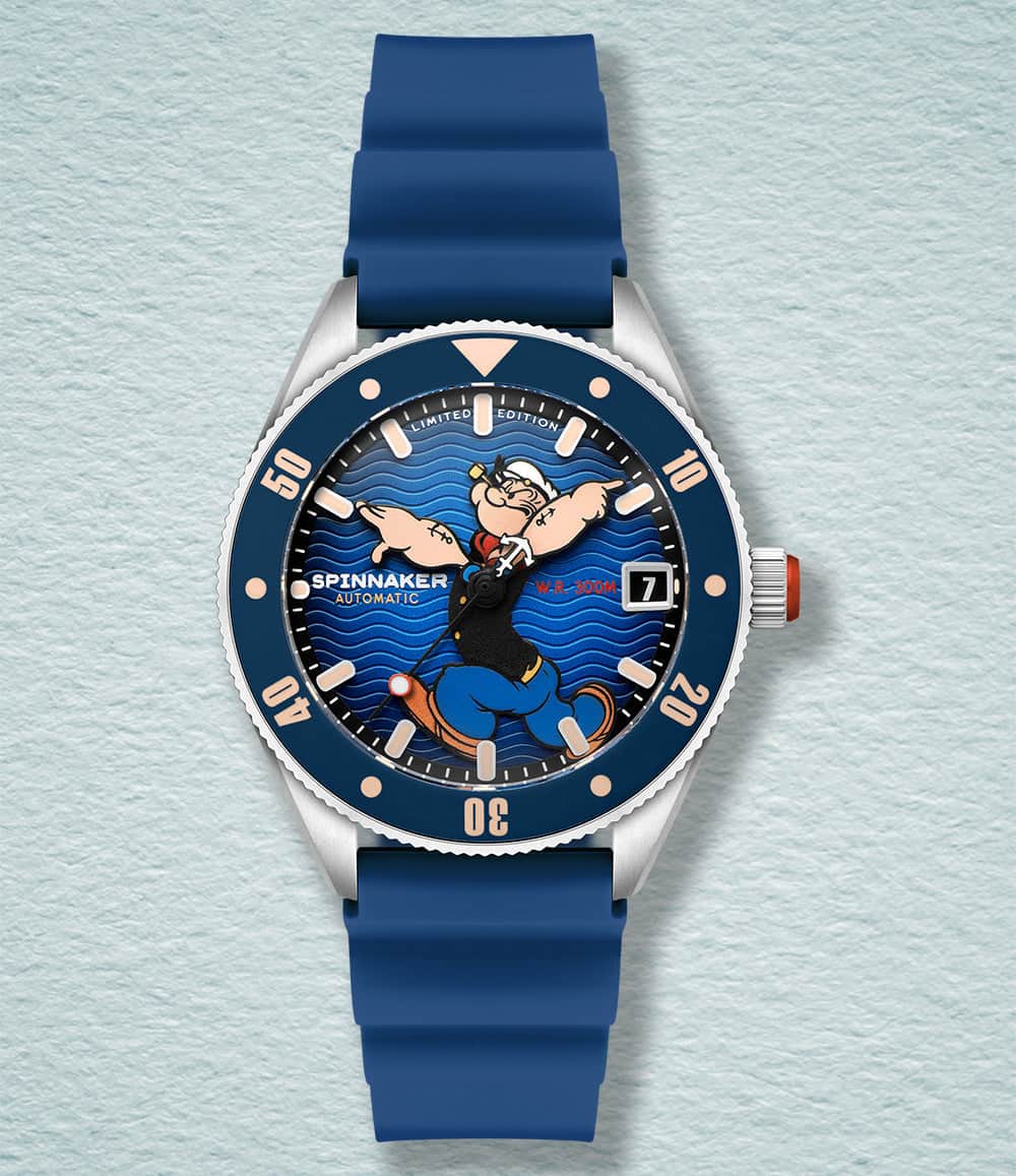 Spinnaker Watch Blue Buoy Spinnaker Challenger Automatic – Popeye “Anchor Arms” Limited Edition