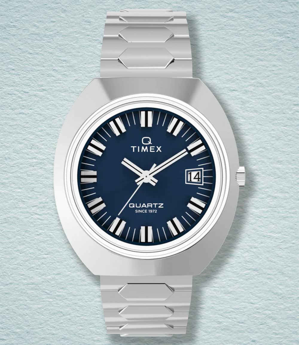 Timex Watch Blue Q Timex® 1972 Time Machine Reissue