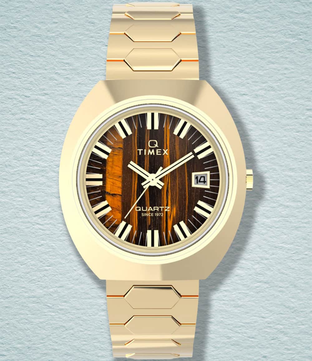 Timex Watch Tiger's Eye Q Timex® 1972 Time Machine Reissue