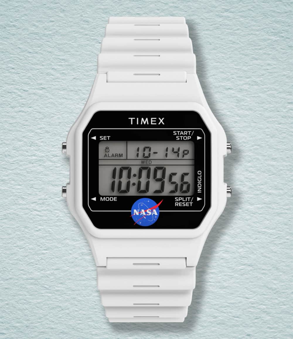 Timex Watch White Timex Main Street NASA Artemis Digital