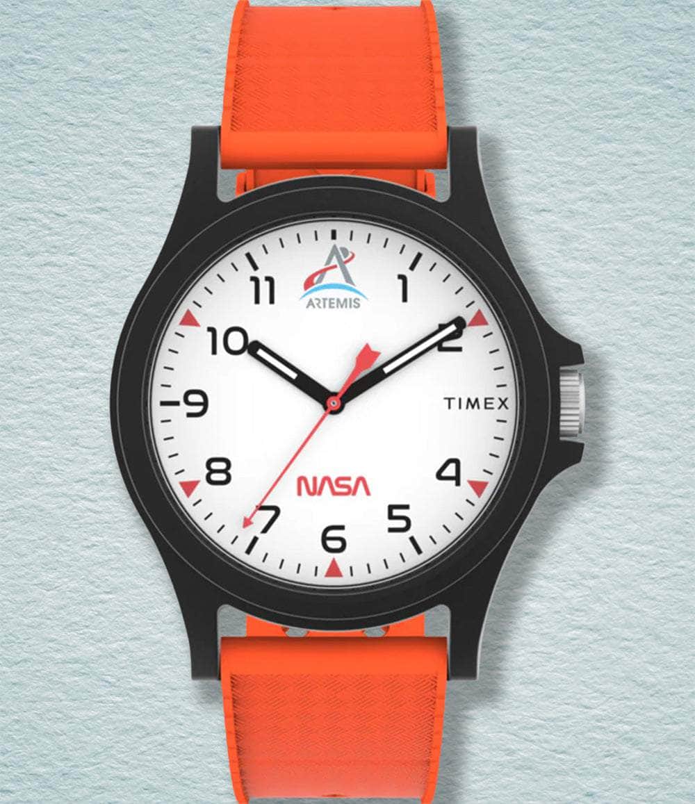Timex Watch Orange Main Street NASA Artemis 40 mm Collection