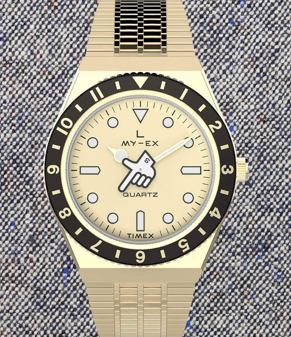 Timex Watch Gold-tone Q Timex LOSER Seconde Seconde