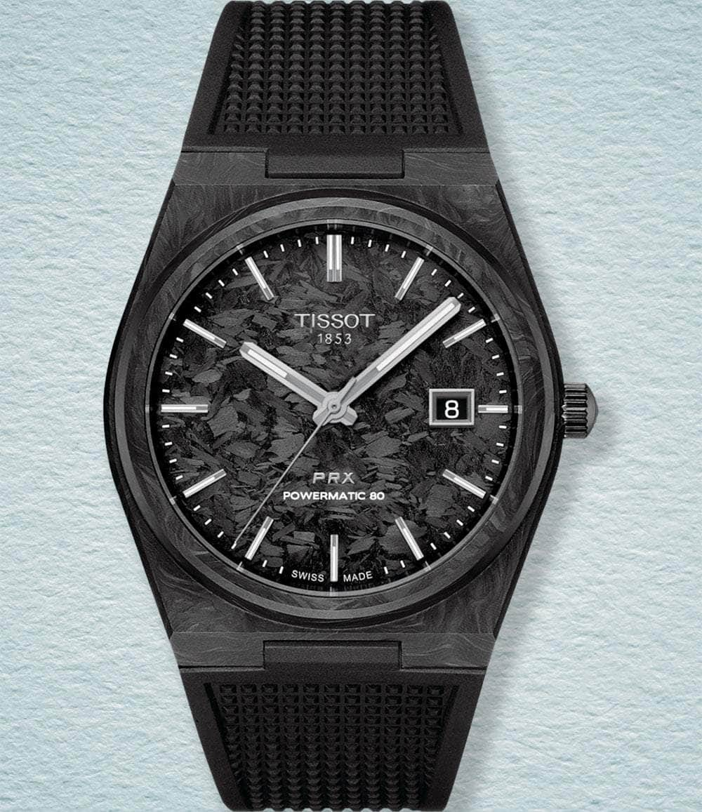 Tissot Watch Carbon PRX POWERMATIC 80 40MM CARBON