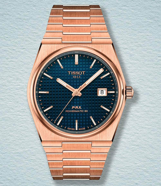 TISSOT ティソ PRX 40mm パワーマティック80 ローズゴールド PRX POWERMATIC 80 40MM - Rose Gold Watch – Windup Watch Shop