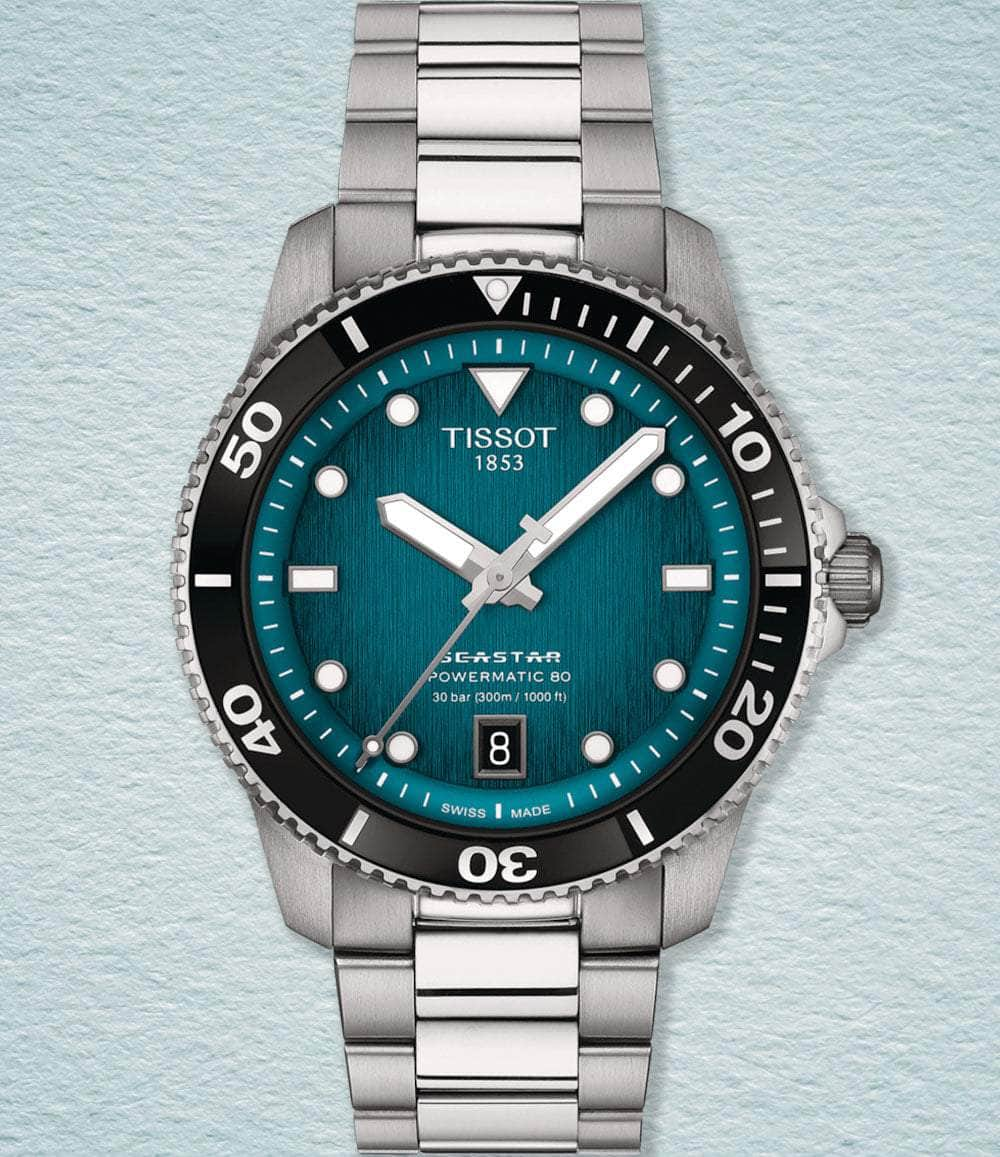 Tissot Watch Blue Seastar 1000 Powermatic 80 40mm