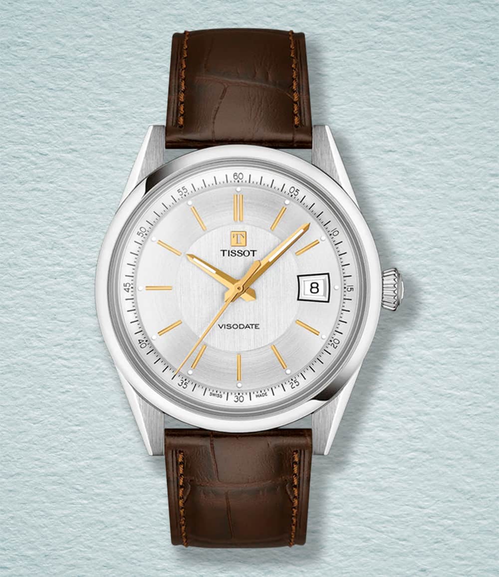 Tissot Watch Silver Tissot Heritage Visodate Powermatic 80 Watch Collection