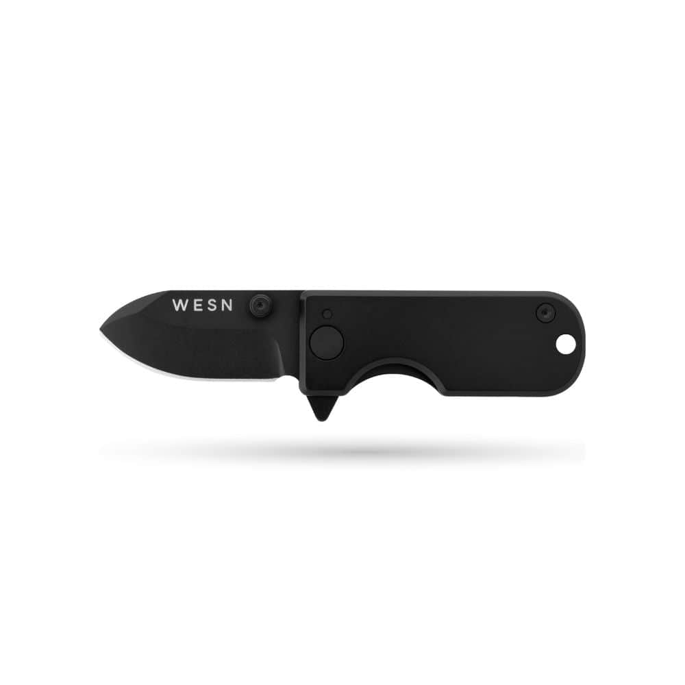 WESN Knife Blacked Out Titanium The Microblade