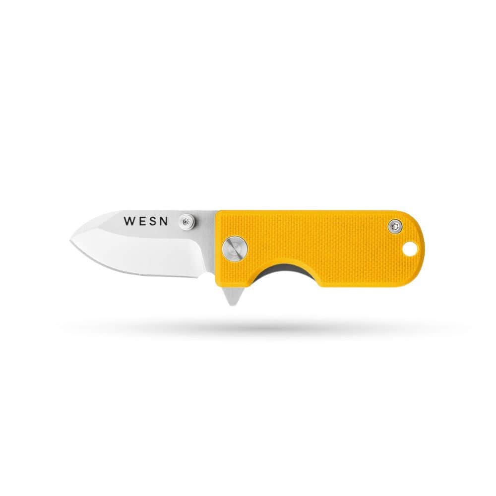 WESN Knife Mustard G10 x Titanium The Microblade