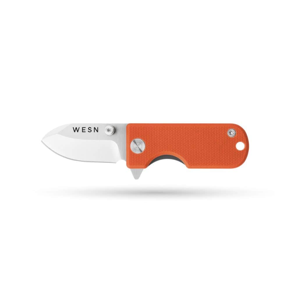 WESN Knife Salmon G10 x Titanium The Microblade
