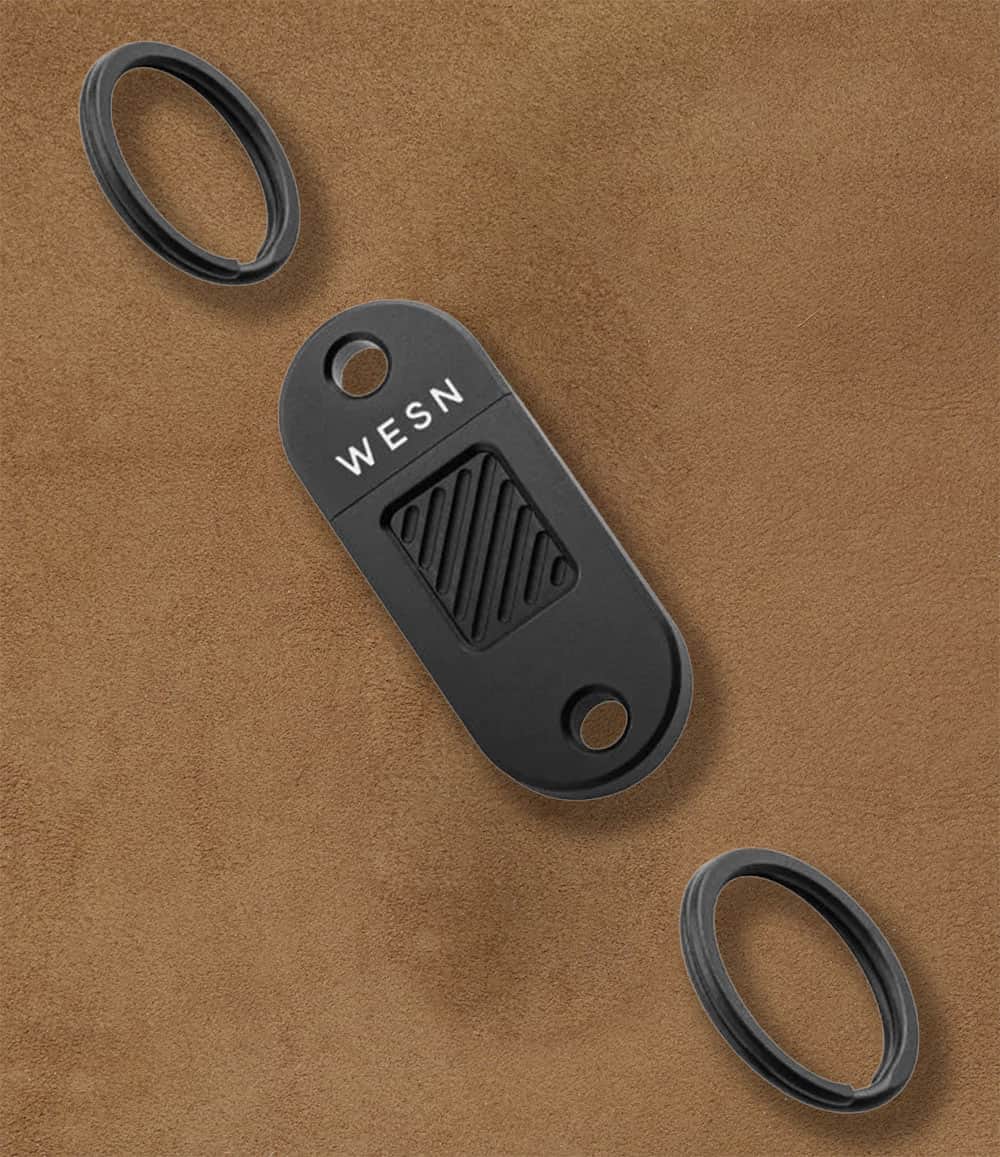 WESN EDC Blacked Out Titanium The WESN QR Keychain