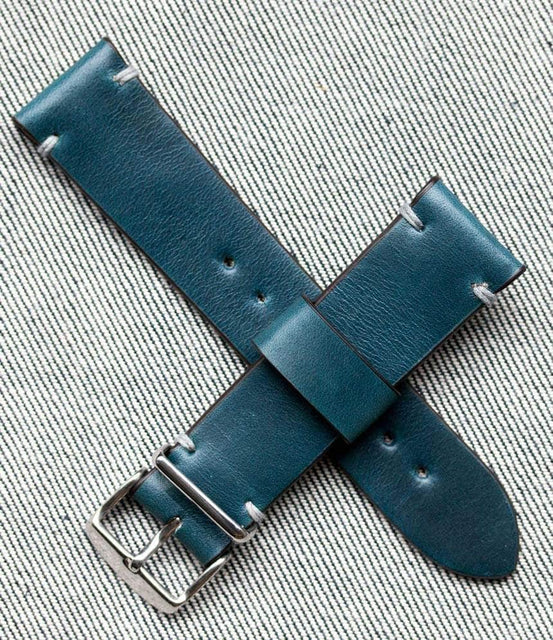 Worn & Wound Strap Navy / 18mm / Brushed Model 2 Premium