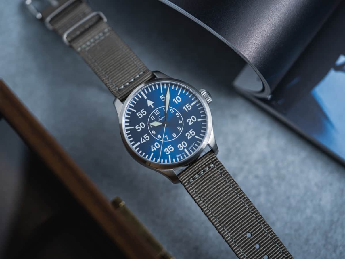 Laco Watch Aachen Blaue Stunde 42 | Blue Dial Watch