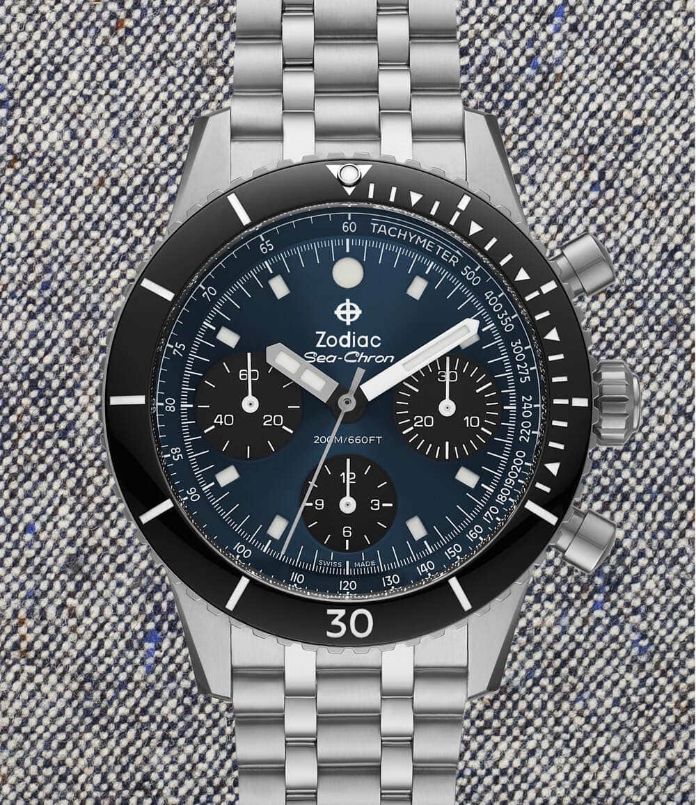 Zodiac Watch Sea-Chron Automatic blue | Blue Dial