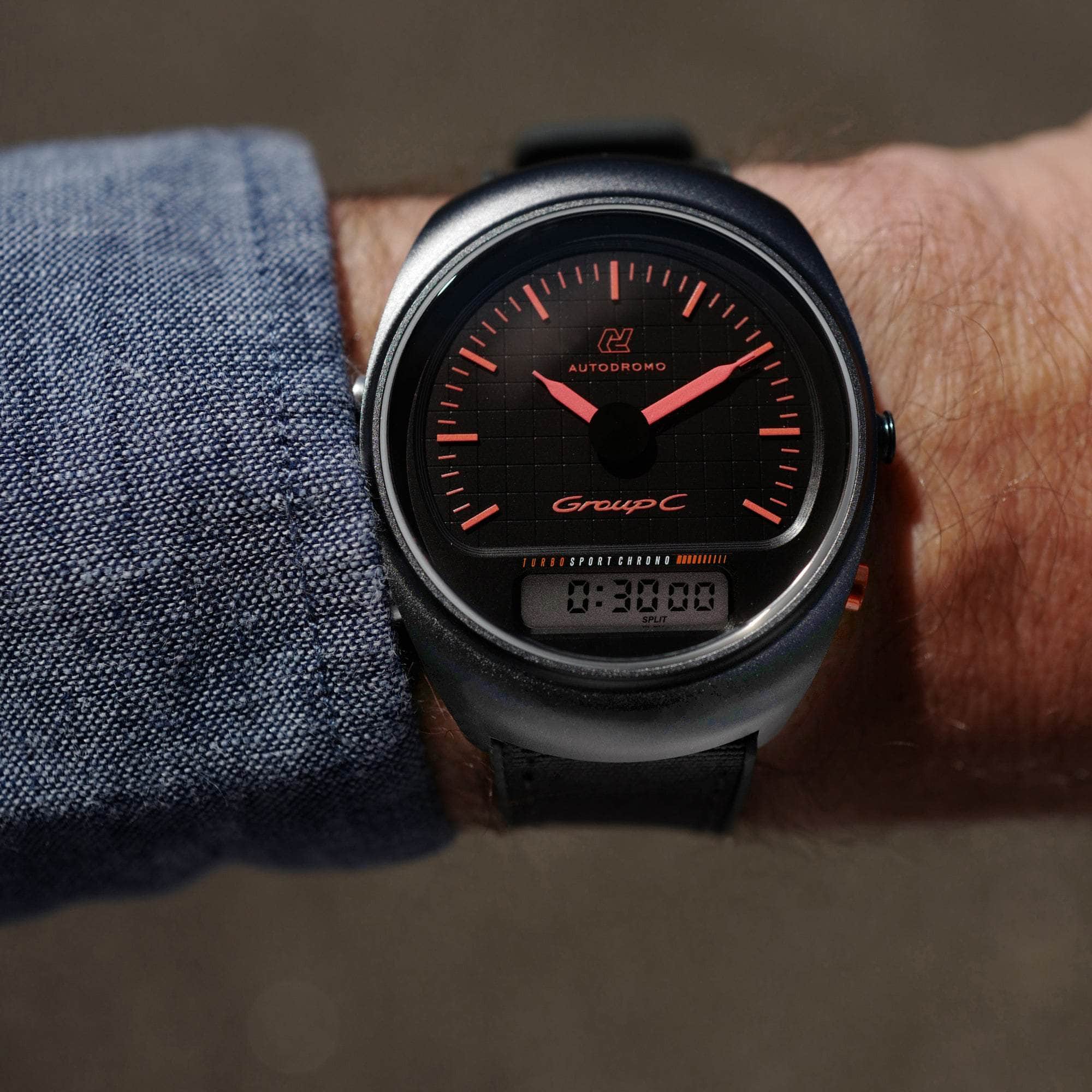 Autodromo - Instruments for Motoring Watches Group C Turbo Sport Watch Collection