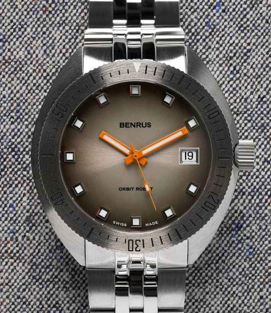 Benrus Watch Gray Orbit Robot