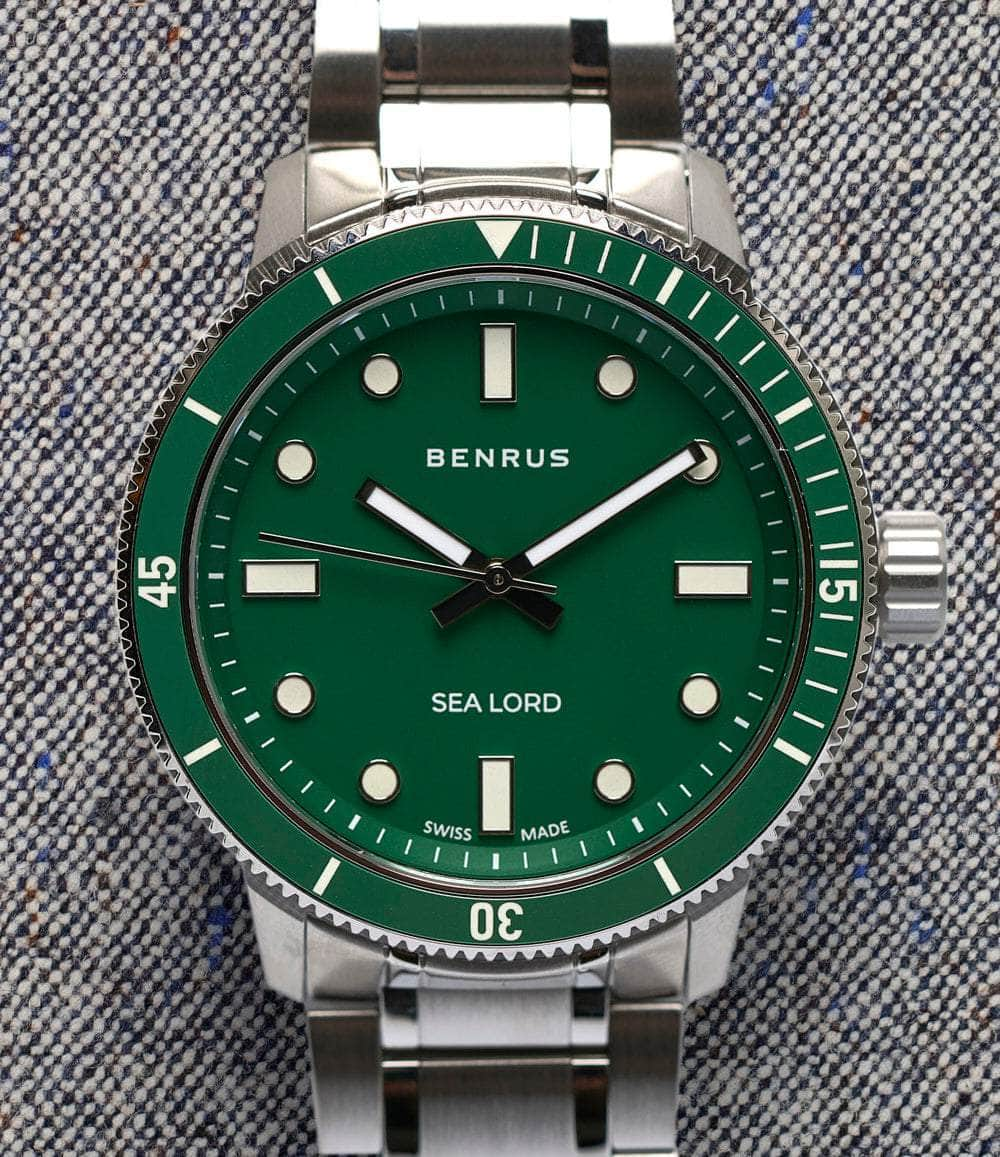 Benrus Watch Green Sea Lord