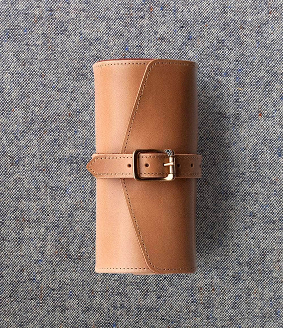 Convoy Co Accessory Sand Buttero Leather Watch Roll