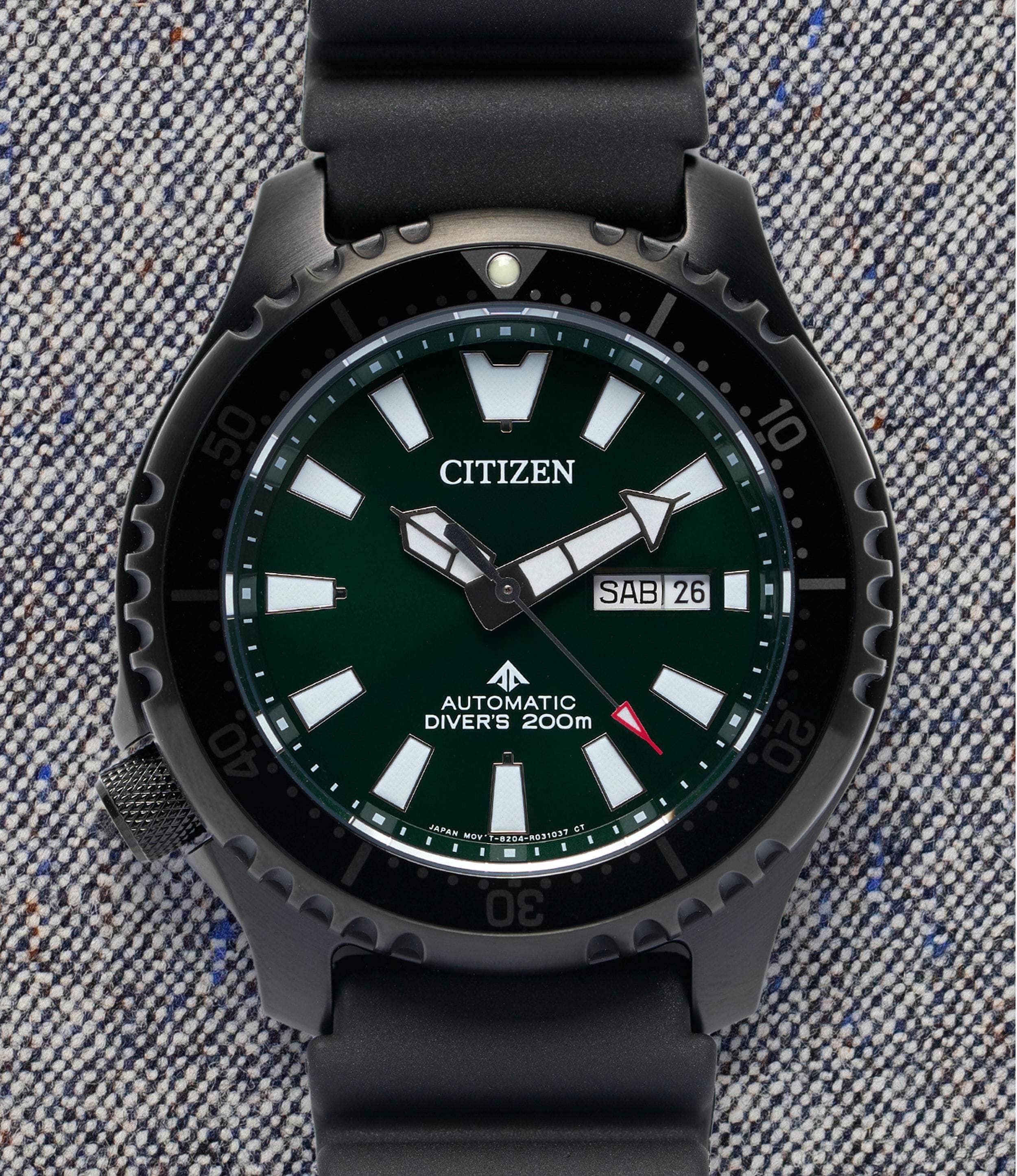 Citizen Watch Green / Rubber Promaster Dive Automatic 