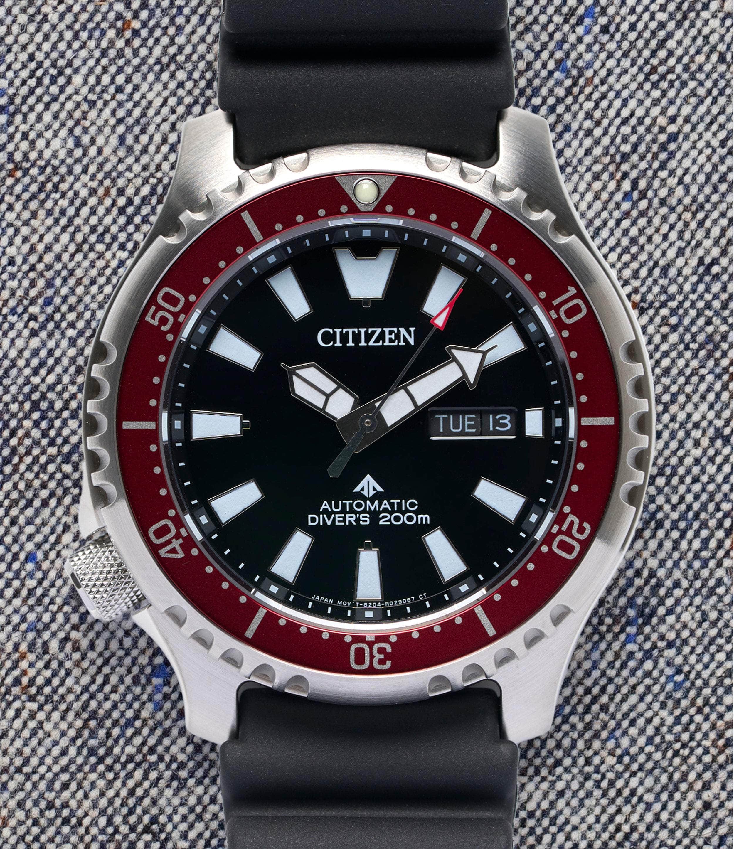 Citizen Watch Black / Rubber Promaster Dive Automatic 