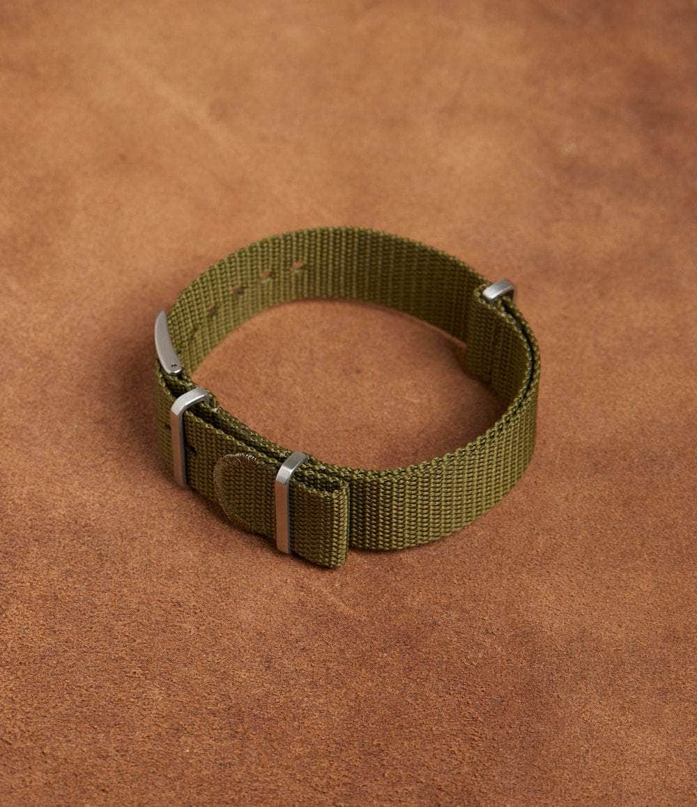 Crown & Buckle Strap 19mm / Olive Jade Matte Supreme Mil-Straps
