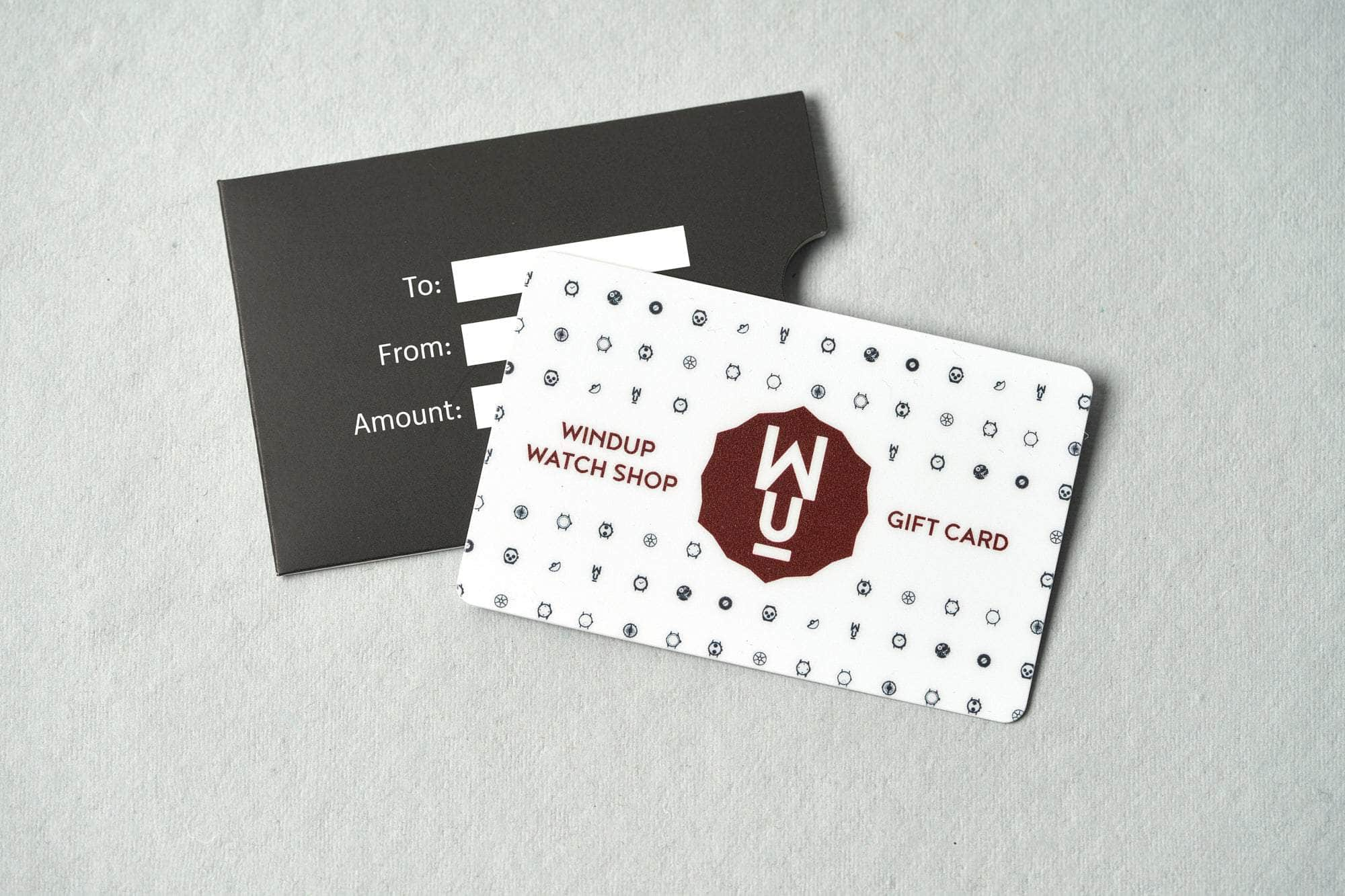 Windup Watch Shop Gift Cards $25 Physical Gift Cards