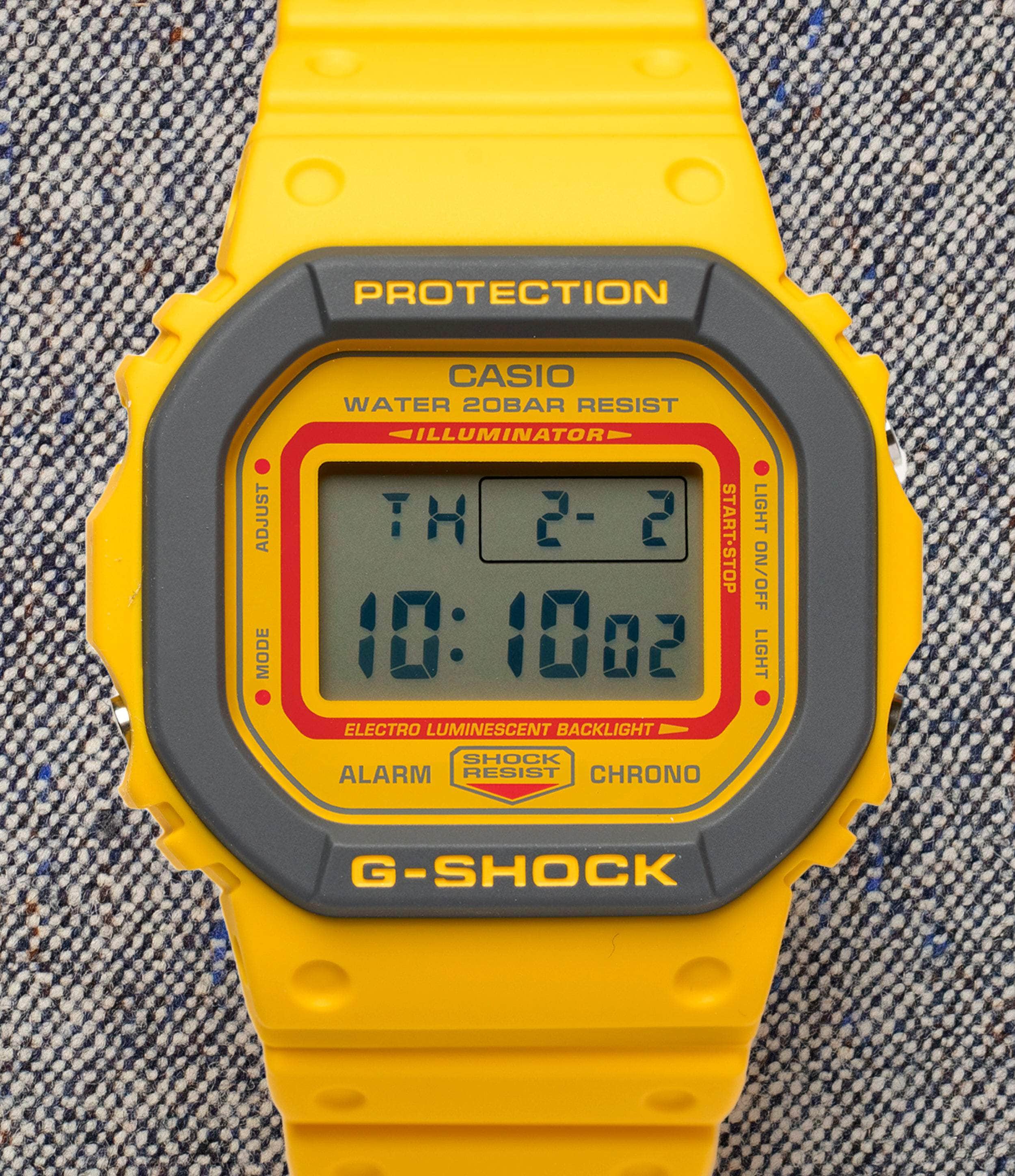 G-Shock Watch Yellow Digital 5600 Series