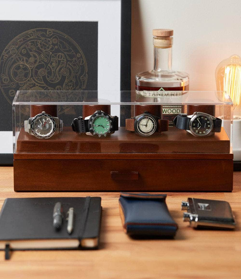 Holme & Hadfield Accessory Walnut The Watch Deck