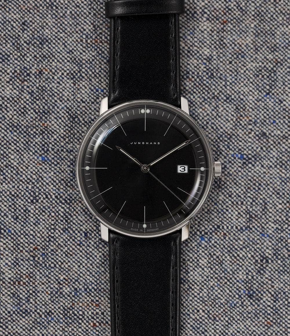 Junghans Watch Default / Sunray Black with Batons Max Bill Quartz