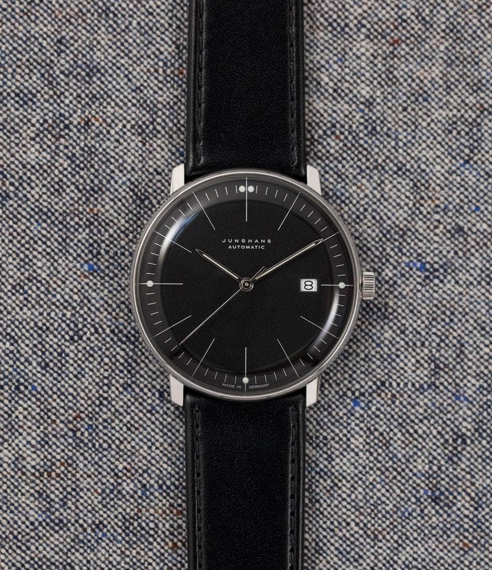 Junghans Watch Default / Matte Black with Batons Max Bill Automatic