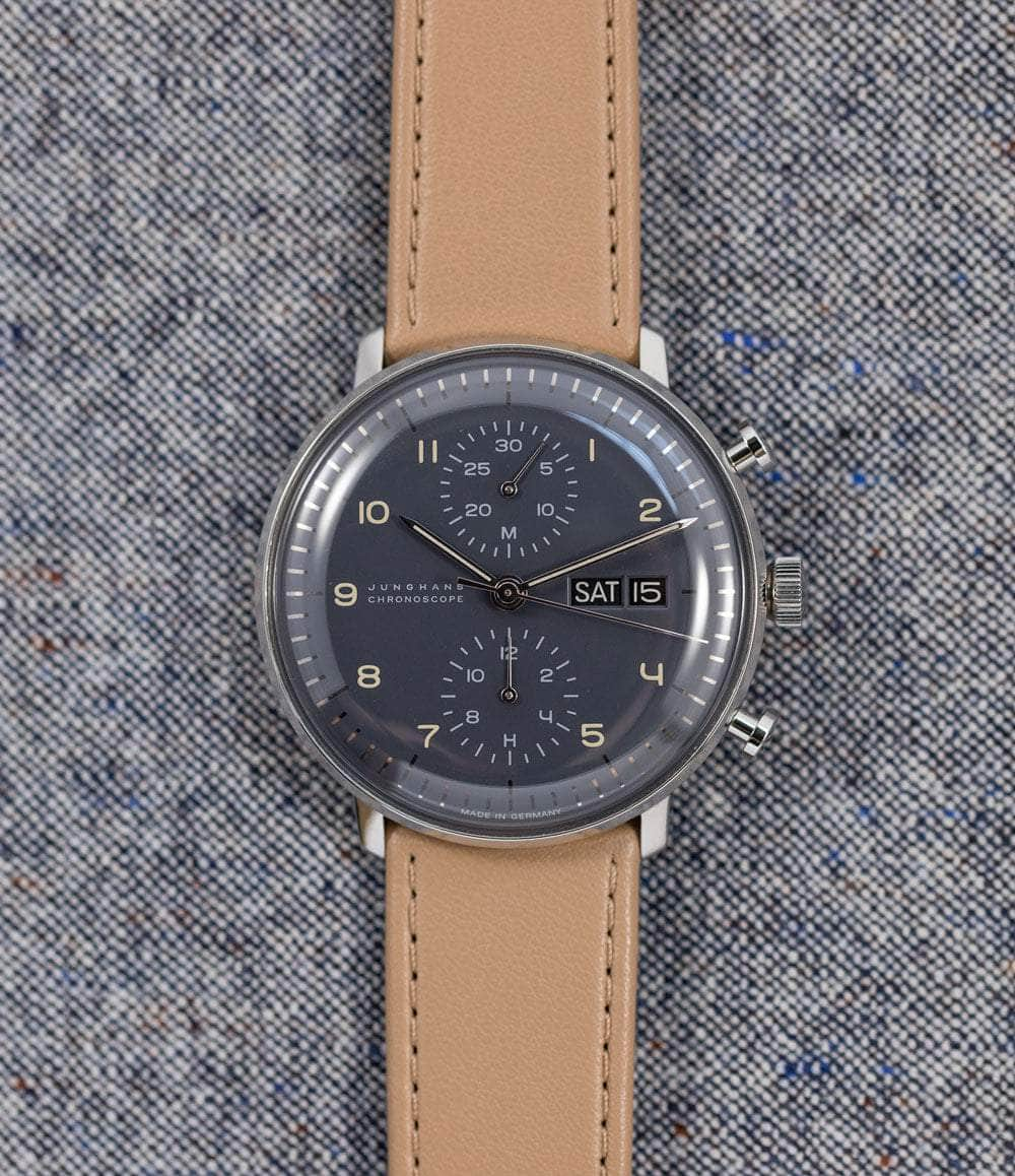 Junghans Watch Gray Max Bill Chronoscope