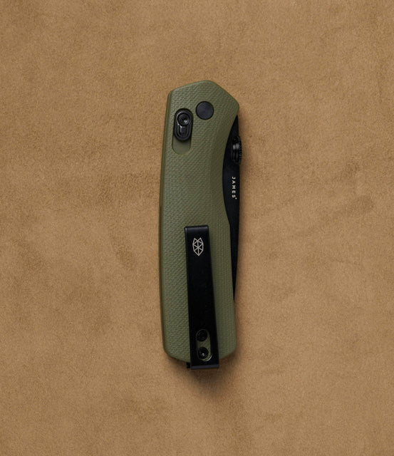 The James Brand EDC OD Green + Black G10 /Straight The Carter