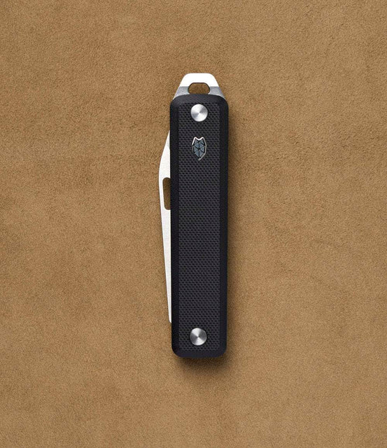 The James Brand EDC Black/ Stainless Steel G10/ Straight The Ellis Slim