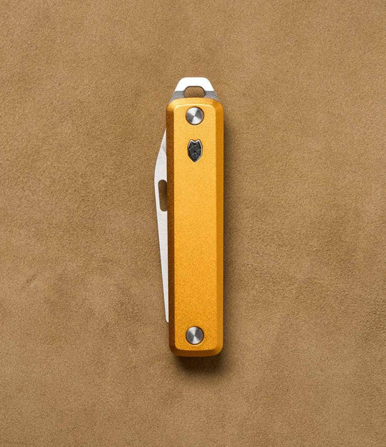 The James Brand EDC Canary/ Stainless Aluminum/ Straight The Ellis Slim