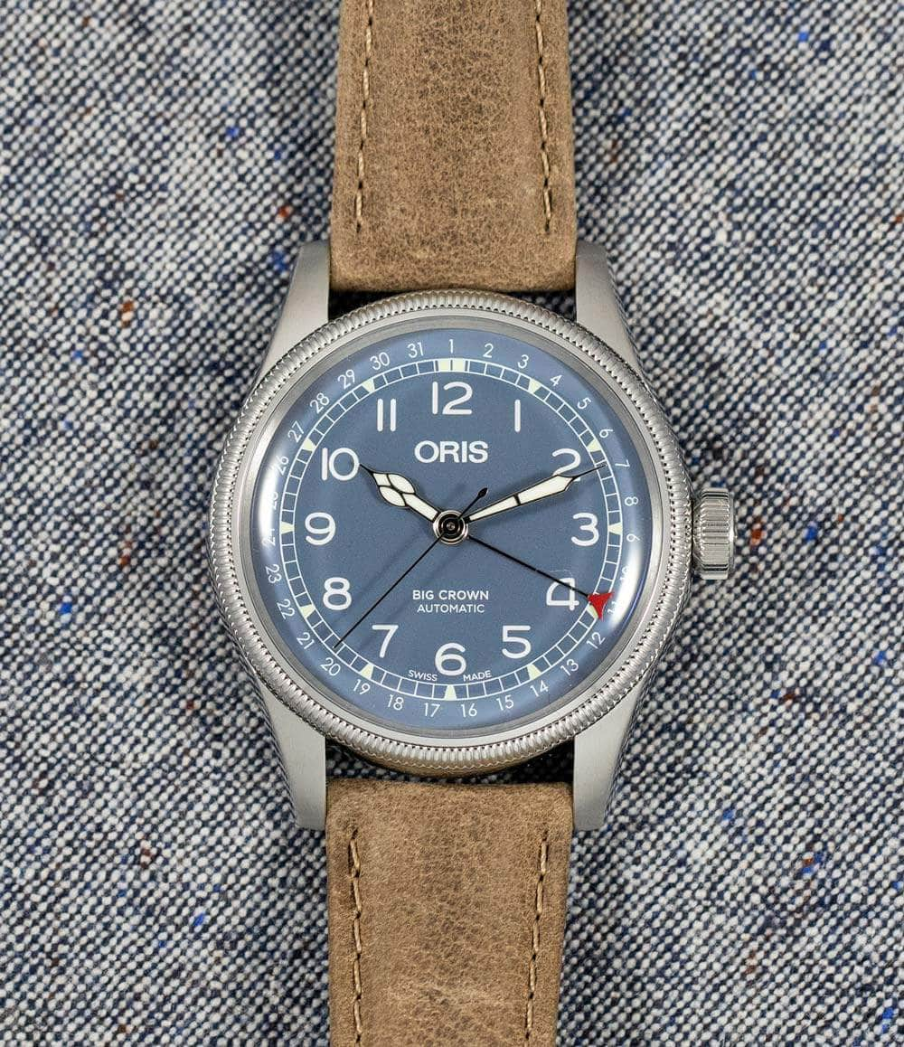 Oris Watch Default / Blue Big Crown Pointer Date