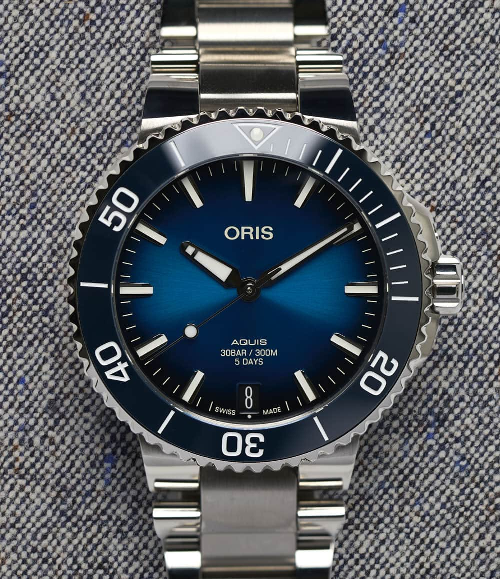 Oris Watch Blue / Bracelet Aquis Date Caliber 400 41.5mm