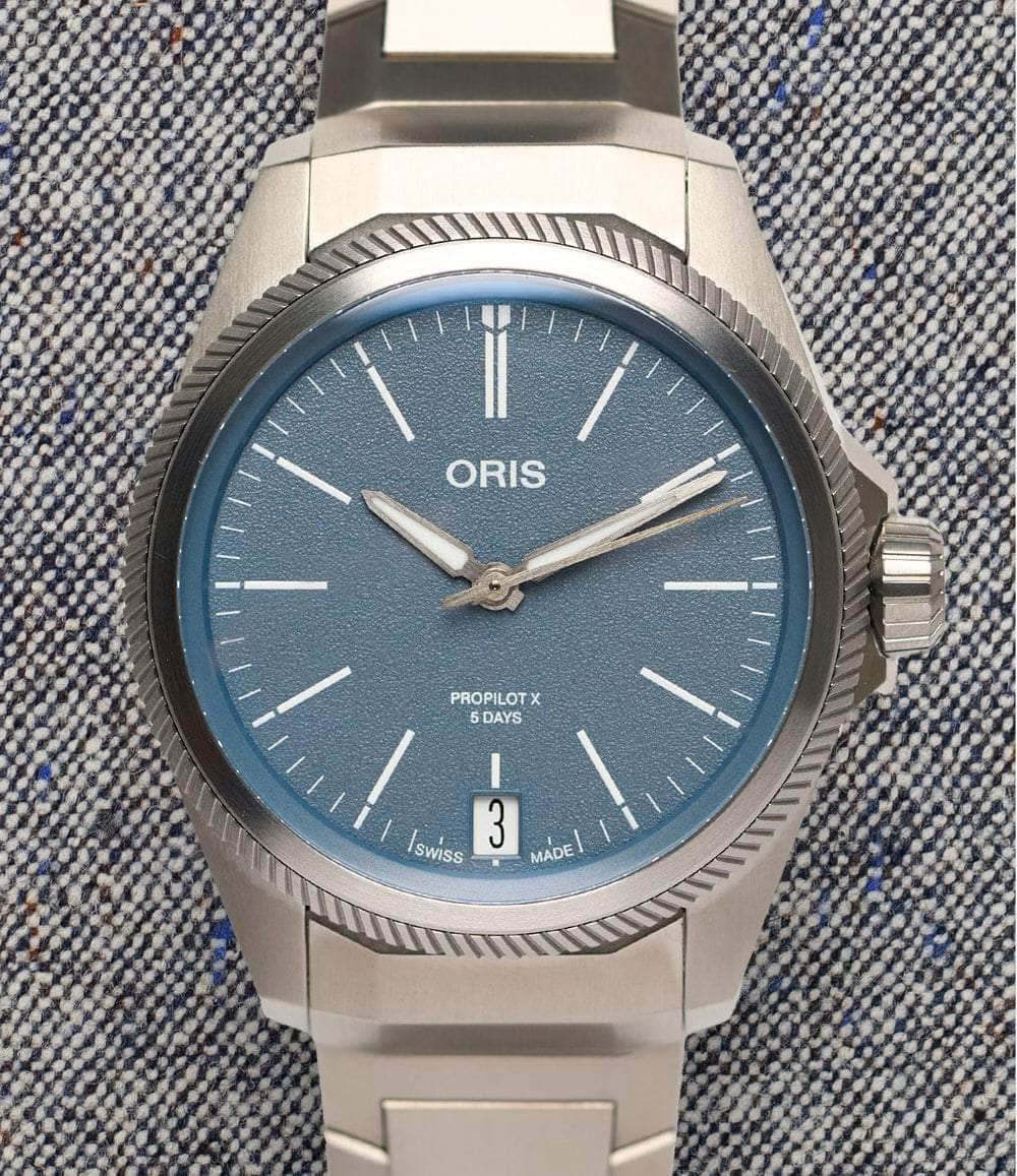 Oris Watch Blue Propilot X Calibre 400