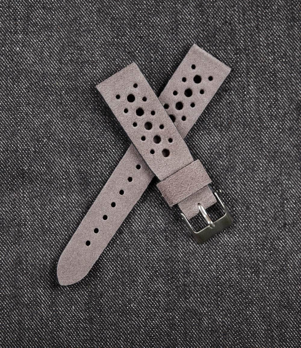 Windup Watch Shop Strap 20mm / Storm Gray Suede Roadster Strap