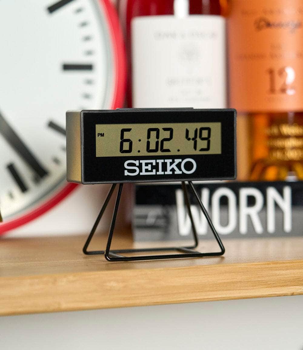 Seiko Clock Black LE Victory Alarm Clock