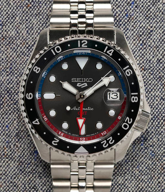 Seiko 5 Sports Watch Charcoal SSK019 SKX Sports Style GMT Series