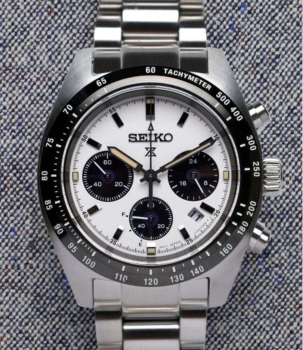 Seiko Watch White - SSC813 Prospex Speedtimer Solar Chronograph